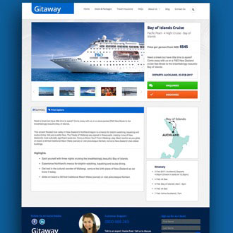 Gitaway Travel - On.Works Web Design Project 